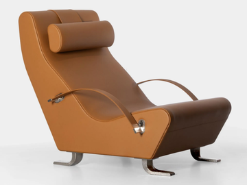 DUNE - Leather armchair with headrest by Lorenzo Tondelli - view 2